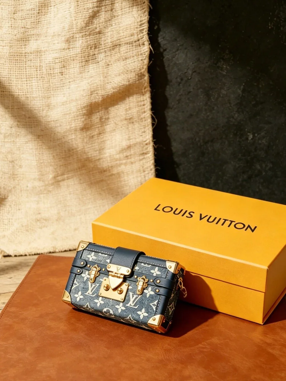 Louis Vuitton Petite Malle Monogram Jacquard Denim